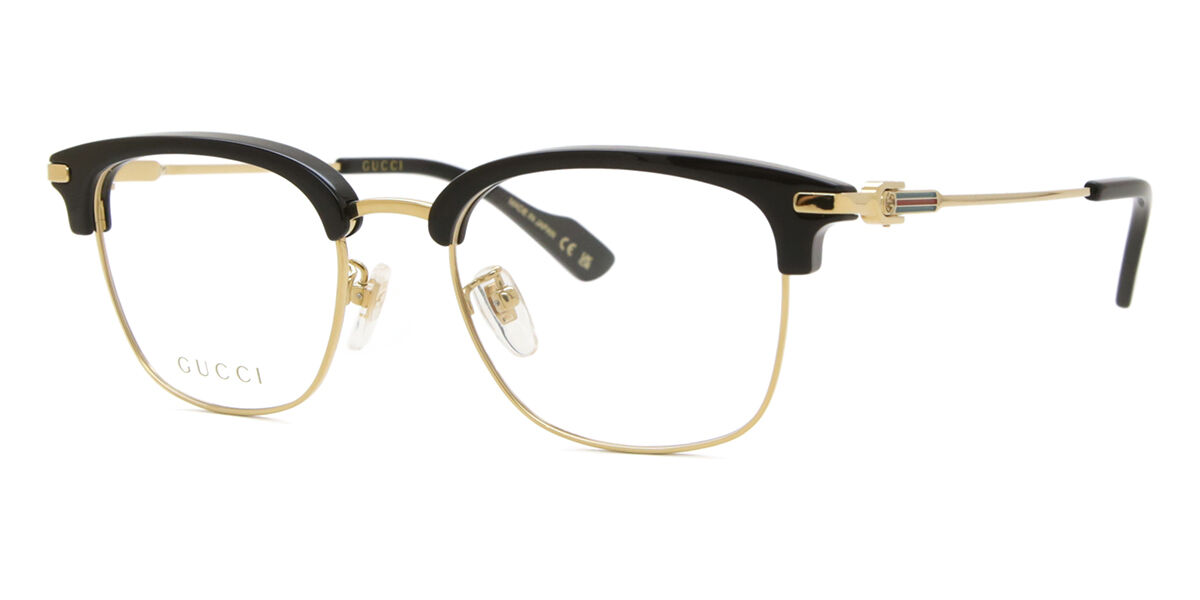 GUCCI  眼鏡　美品 𝐆𝐔𝐂𝐂𝐈®｜2025新品上市｜GG1806O｜立體字母系列｜002光金｜004光